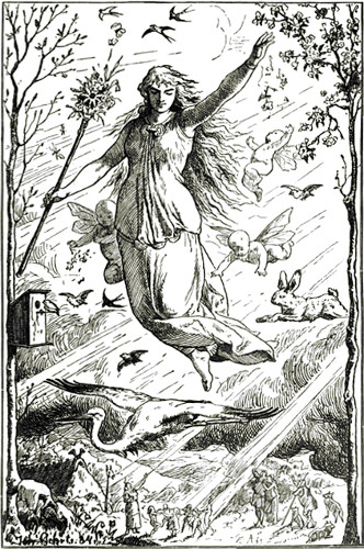 Frau Holle segnet die Fluren